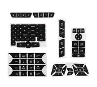 TSALON 1 Juego de Pegatinas Negras for reparación de Botones de Coche, compatibles con Mercedes for Benz GLK350 Clase C CLS C218 SLK W204 W207 W172 W212 W218