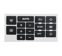 TSALON A6 C5 Pegatinas for Interruptor de Aire Acondicionado de Consola Central Delantera de automóvil compatibles con Audi A6 C5 AC Botón de Control de Clima Etiqueta Adhesiva de reparación
