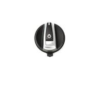 TSALON Interruptor de Faro Delantero de Coche, Tapa de botón de Perilla de Faro Giratorio Compatible con BMW 1 3 X1 Series E84 E87 E88 E82 E90 E91 E92 E93 61316932794 (Color : Black)