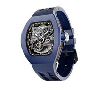 TSAR BOMBA Reloj automático intercambiable atómico para hombre, colección FKM, reloj azul para hombre