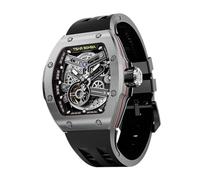 TSAR BOMBA Reloj automático intercambiable atómico para hombre, serie de acero inoxidable 316L, color plateado y negro