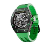 TSAR BOMBA Reloj automático intercambiable atómico para hombre, serie de fibra de carbono, reloj verde para hombre