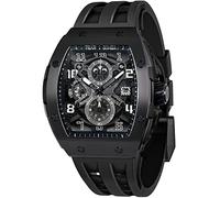 Tsar Bomba Reloj de Pulsera Cuadrado de Lujo para Hombre, cronógrafo, Resistente al Agua hasta 50 m, Cristal de Zafiro japonés, Movimiento de Cuarzo japonés, Correa de Silicona, diseño clásico