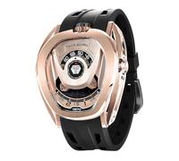 TSAR BOMBA Relojes automáticos para hombre, relojes mecánicos de acero inoxidable para hombre, movimiento japonés, correa Viton, relojes de pulsera para hombre, intercambiables de 100 m, impermeables