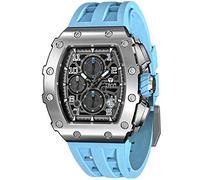 TSAR BOMBA Relojes Cuarzo para Hombres - Vidrio Zafiro Lujo - Movimiento Japonés - Cronómetro - Impermeable 50m - Calendario Luminoso - Regalos para Hombres