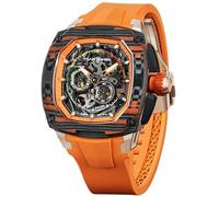 TSAR BOMBA Relojes de lujo para hombre, reloj automático intercambiable con materia oscura, negro (ORBLACK)