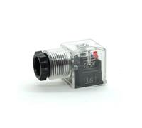 TSCFHGQI Conector de válvula solenoide, conector de bobina solenoide DIN43650 para bobina solenoide de válvula (2 pulgadas, CC)
