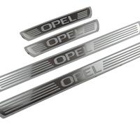 TSDFGBV 4 Piezas Acero Inoxidable Protector Umbral Puerta Coche para Opel Corsa F 2019-2022 2023 2024, Molduras de Umbral de Puerta Coche Protector Decoración