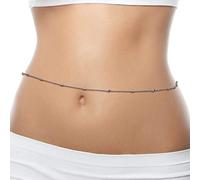 TseenYi Bikini De Playa Cadena Del Vientre De Plata Cadena Del Vientre Pequeñas Cuentas Cadena Del Cuerpo Verano Playa Cadena Del Cuerpo Bikini Sexy Cadena De Joyería Para Mujeres Y Niñas Regalos
