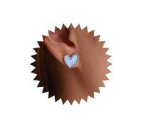 TseenYi Boho Pendientes De Corazon Esmalte Azul Corazon Pequeno Corazon Amor Esmalte Pendientes Azul Corazon Turquesa Pendientes Minimalistas Joyeria Para Mujeres Niñas Regalos