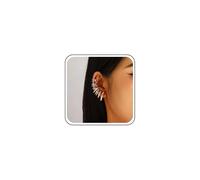 TseenYi Boho Pendientes Garra Ear Cuff Plata Crawler Metal Climber Vintage Claw Wrap Redondos