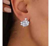 TseenYi Cisne Espárragos Pendientes Brillar Zirconia Cúbica Pendientes Plata Cisne Pendientes Cristal Brillante Cz Racimo Espárragos Boda Novia Pendientes Joyería Para Mujeres Y Niñas Regalos