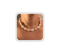 TseenYi Concha De Cauri Collar Gargantilla Boho Collar De Concha De Mar Blanco Ajustable Conchas Collares Cortos Verano Collares De Cauri Playa Océano Joyería