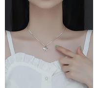 TseenYi Ginkgo Collar Gargantilla Ginkgo Leaf Peandant Collar Plata Ginkgo Colgante Collar Cadena Ginkgo Clavícula Cadena Joyería para Mujeres y Niñas