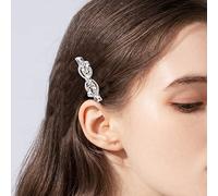 TseenYi Pasador Cristal Piedra Preciosa Oro Clip Pelo Boda Barrette Sparkly Nupcial Decorativa Head Clip Headwear Bridal Cristal Hair Clip Barrette Hair Jewelry For Women And Girls Gifts(transparent)