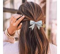 TseenYi pasador de lazo, accesorios para el cabello de satén, horquillas, pinzas para el cabello con lazo azul, pinzas para el cabello con lazo pequeño, pajaritas, clip de una palabra