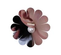 Tseenyi Pendientes de perlas Pendientes de pernos de barra de perlas de oro Pendientes traseros de perlas grandes Pendientes de barras de perlas pequeñas Pendientes de chaqueta perla de dos vías