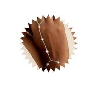 TseenYi Pulsera de cadena de mano de cristal bohemio, pulsera de anillo de esclavo dorado, pulsera minimalista con diamantes de imitación, pulseras de anillo de esclavo, pulseras minimalistas, cadenas