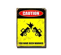 TSEZLOJH Letrero de metal de estaño, señal de carretera, señal de tráfico, señal de advertencia de precaución, aviso de advertencia, 30,5 x 40,6 cm, pintura en lata