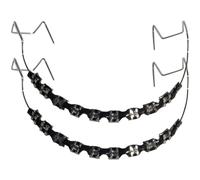 Tsffae 10 Tipo De Soporte Gancho De Soporte De Metal Decoración Temporal De Dientes con Alambres De Metal Y Ligaduras De Ortodoncia Decoraciones Dentales