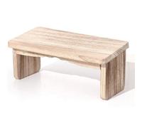 Tsffae Banco De Madera para Meditación Y Yoga, Taburete Plegable Ergonómico para Arrodillarse, Banco De Oración De Madera con Bisagras De Metal Duraderas