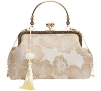 Tsffae Bolso De Hombro Bordado De Estilo Chino, Bolso Elegante Retro, Pequeño Bolso De Noche De Lujo para Fiesta De Boda para Mujer