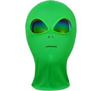 Tsffae Máscara Alienígena De Halloween, Máscara Alienígena De Spandex, Disfraz De Cosplay, Pasamontañas De Calavera Alienígena, Máscara Completa, Capucha, Máscara De Cabeza Alienígena para Fiesta De