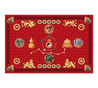Tsffae Mat De Puerta Sin Deslizamiento Seven Star Star Nine Luck Doormat Tai Interior Y De Entrada Aire Libre Alfombra De Alfombra 40x60cm