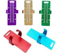 Tsffae Reglas Endodoncia Dentales, Escala De Medida De Rango, Reglas Endodónticas para Dedo, Herramientas De Dentista, Instrumento De Medición De Calibre Endo, 5 Uds.