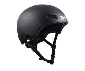 TSG All Terrain Solid Color Casco Sk8/trott/bicicleta/wake/esquí/snow, Unisex Adulto, Negro Satinado, L-XL