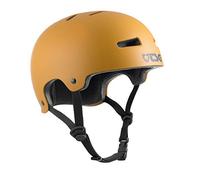 TSG Evolution Casco Scooter Stunt BMX Dirt Skate en Línea Mate Amarillo S/M