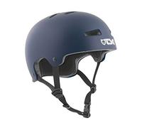 TSG Evolution Solid Color Casco de Skateboarding, Unisex Adulto, Azul (Satin Blue), S/M (54-56 cm)
