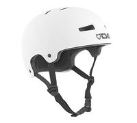 TSG Evolution Solid Color Casco de Skateboarding, Unisex Adulto, Blanco (Satin White), S/M (54-56 cm)