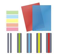 TSHAOUN 12 Piezas Regla de Lectura, A4 láminas de color para ayudar a la lectura, Tiras Guiadas de Lectura, Reglas de Seguimiento de Lectura para niños, Aliviar el Estrés Visual, dislexia
