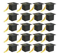 TSHAOUN 20pcs Cajas de Dulces de Graduación Caja Sombrero de Doctorado Caja de Regalo en Fiesta Ceremonia, Gorro, Cajas de Dulces Chocolates (20pcs)