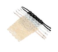 TSHAOUN 6 Piezas de Sujetador insertado superposición Panel de Moda Chaleco Encaje para Mujer con Clip en Mock Camisole, Chaleco con Panel superpuesto,Camisola simulada con Clip (3 Colores)