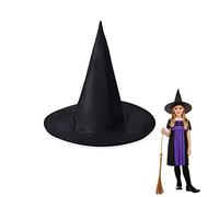 TSHAOUN Sombrero de Bruja Negro Plegable para Niñas y Niños, Sombrero de Mago de Halloween, un Regalo para Disfraz de Fiesta, Accesorio Especial de Halloween, Vacaciones Especiales, Reunión Familiar
