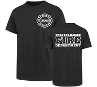 Tshirt Chi CAGO Fire T Shirt Men Casual Summer Novelty Stylish tee Top Black XXL