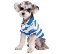 Tshirt For Dog - Cotton, Striped Breathable Dog T-Shirt Summer Outfit Comfortable | Soft, Pet T-Shirt For Small, Medium, Large Dogs and Cats, Summer Clothes, Pet Sweatshirt, Casual Wear