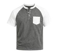 Tshirt Hombre - Camiseta De Verano Style para Uso Diario Informal Top De Mezcla Transpirable De Manga Corta Y Corte CláSico