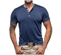 Tshirt Hombre - Camiseta Deportiva Hombre Playeras Camiseta De Manga Corta Ajustada Informal para Hombre Europa Y Estados Unidos Verano 2024 (Navy S)