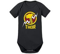 TShirt-People Body para bebé de Los Vengadores Thor negro 3-6 Meses