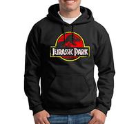 TShirt-People Jurassic Park Distressed Logo Sudadera con capucha para hombre negro XL