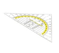 TSI 46318 Triángulo Geometría con Grip Hipotenusa, 16 cm