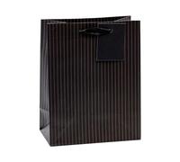 TSI 86010 - Bolsas de regalo (12 unidades, tamaño mediano, 17,78 x 10,16 x 22,86 cm), color negro