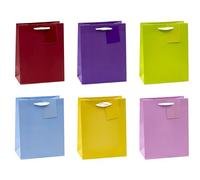 TSI 86011 - Bolsa de regalo, paquete de 12 unidades, tamaño: medio, 23 x 18 x 10 cm, colores lisos