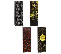 TSI 89287 Christmas Premium - Bolsas de regalo (12 unidades, 38 x 12 x 8 cm), diseño navideño