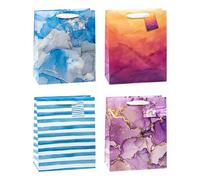 TSI Art Design 85317 - Bolsas de regalo (12 unidades, tamaño grande, 32 x 26 x 13,5 cm), color negro