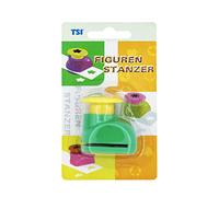 TSI Troquelador de diseño sol, tamaño: (alto x ancho x profundidad), 4 x 3 x 4,5 cm, diámetro de perforación: 18 mm, ideal para papel y cartón para manualidades, artículo 49658-U-5