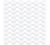 Tskcvy 10 Tiras 60 Botes Botes de Pintura VacíOs Tira de de Pintura Contenedores de Almacenamiento de Pintura, Suministros para Manualidades de Pintura para el Aula